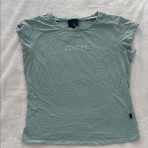 Just Cavalli Light Blue Short Sleeve Tee
